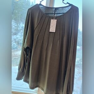 Olive Green Women's Top